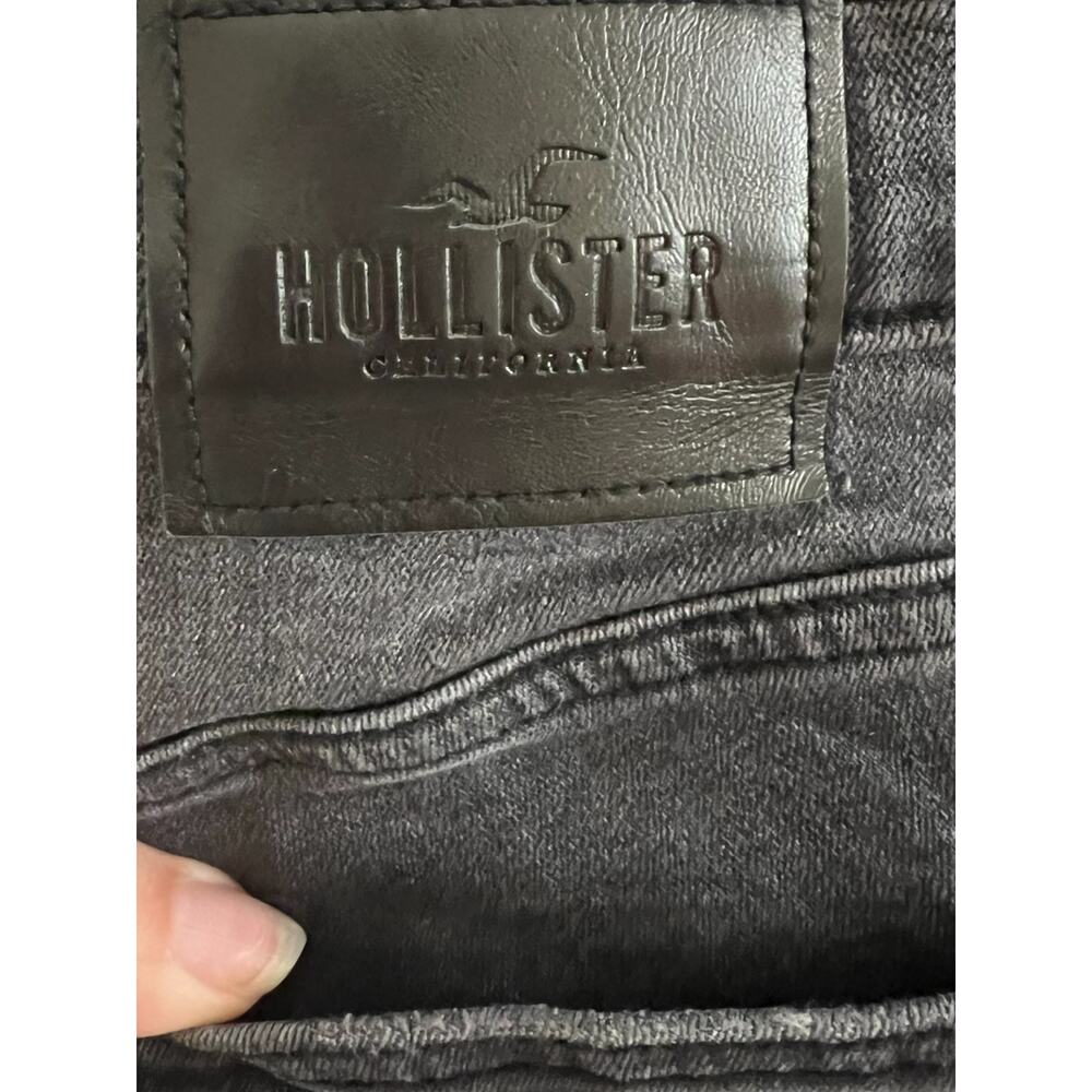 Hollister Distressed Jeans Mens Size 28x30 Staked Skinny Advanced Stretch Black - Picture 6 of 6
